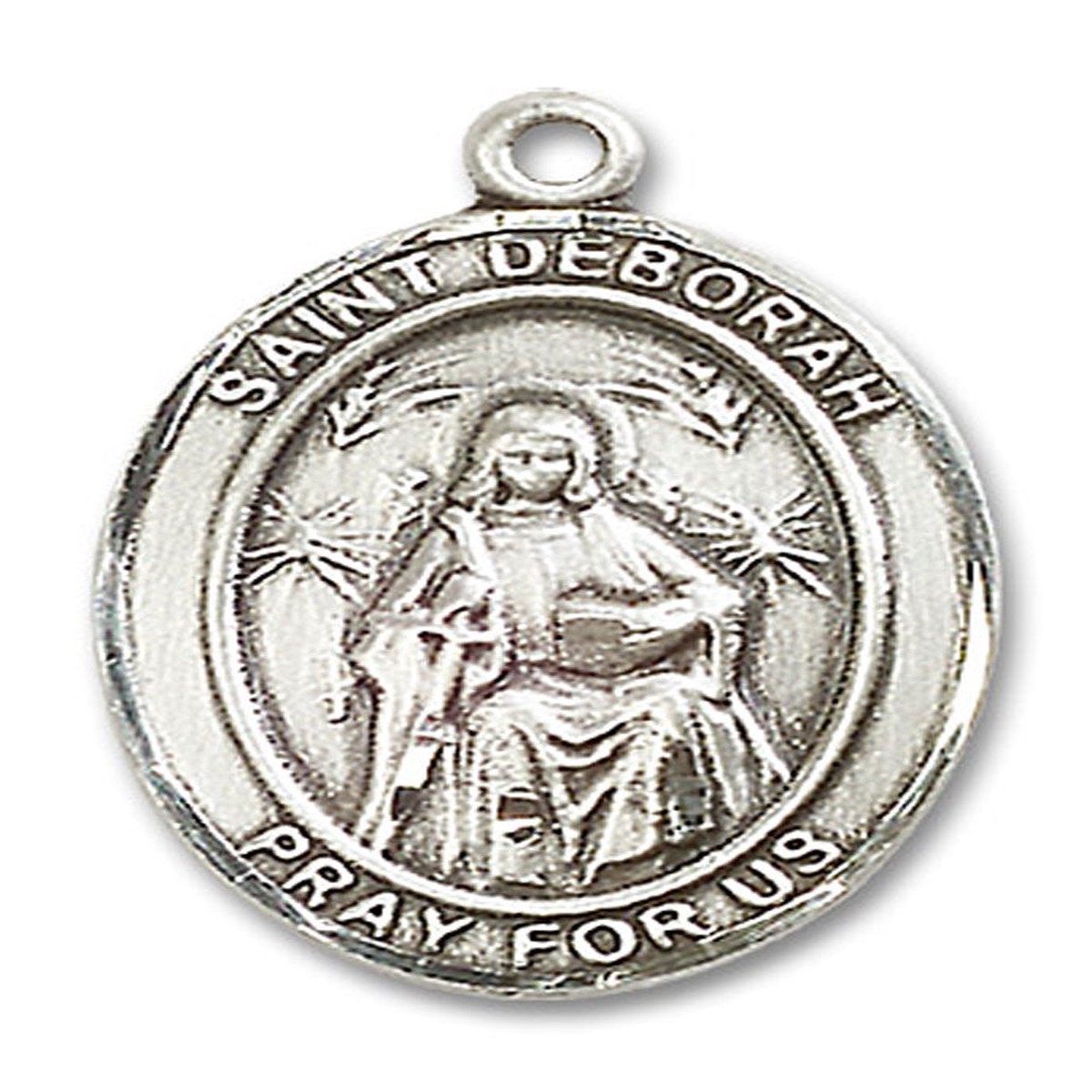 St. Deborah Medal, Sterling Silver, Large