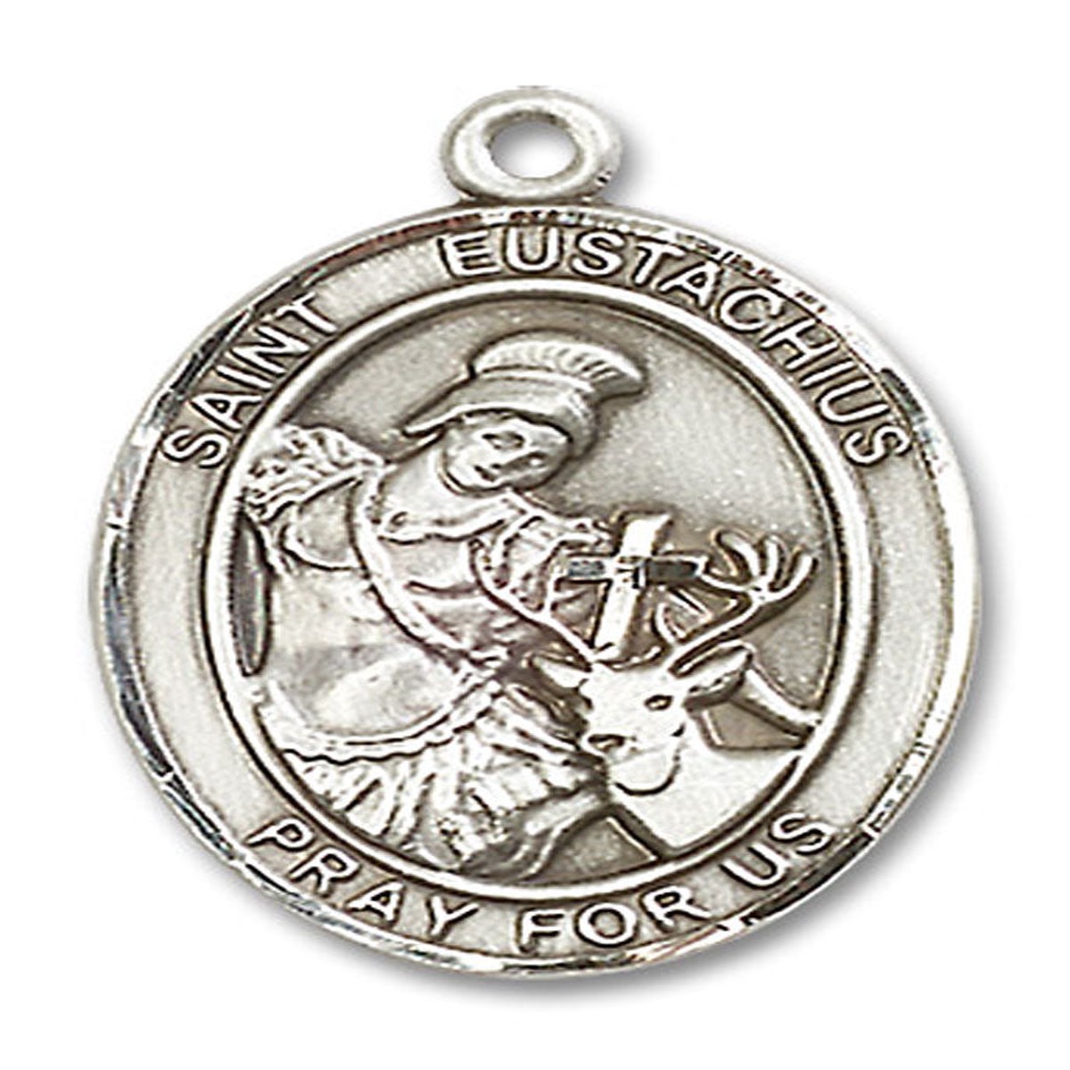 St. Eustachius Medal, Sterling Silver, Large