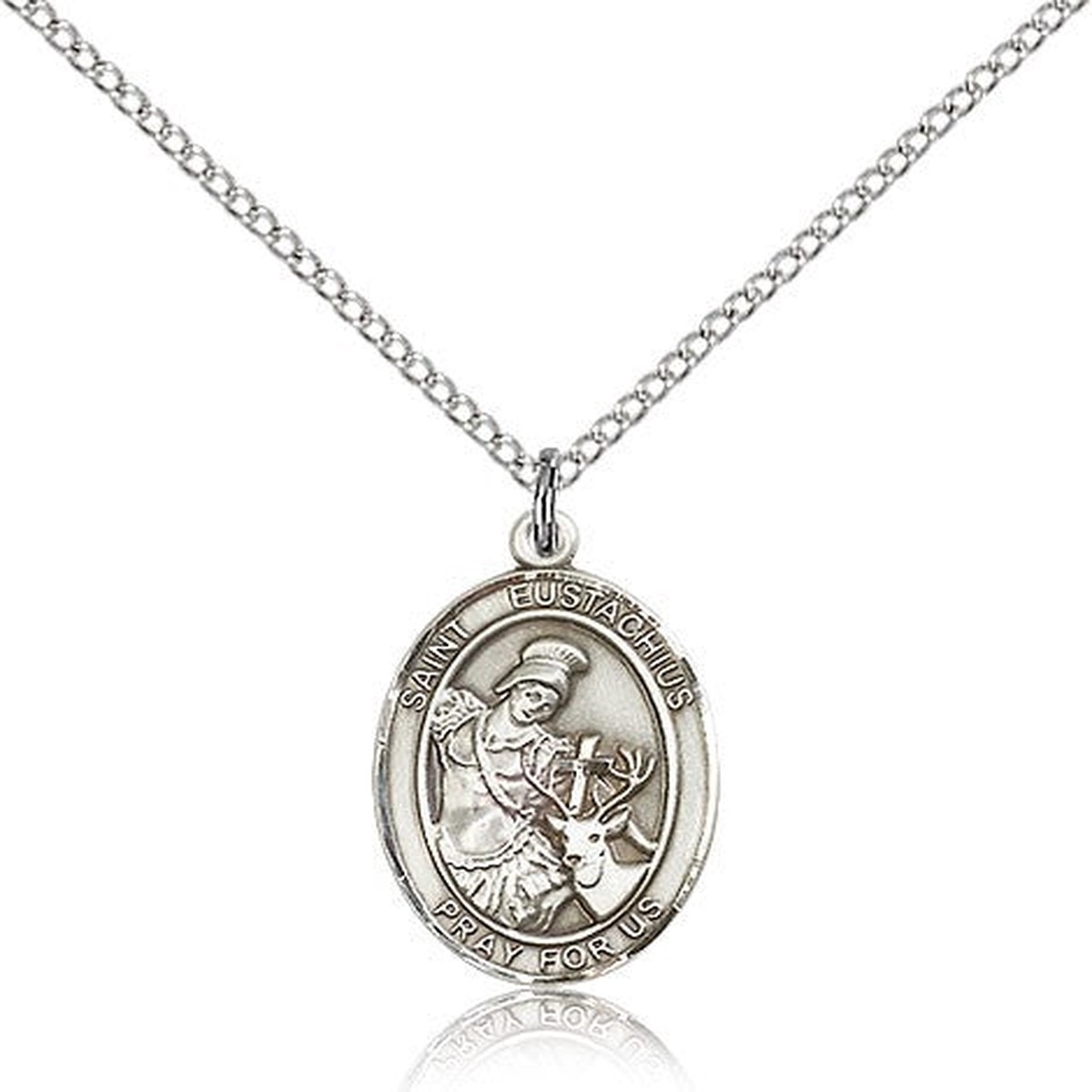 St. Eustachius Medal, Sterling Silver, Medium