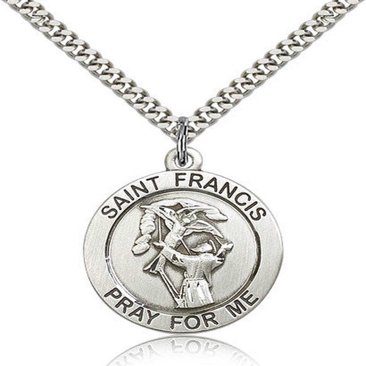 St. Francis Medal, Sterling Silver