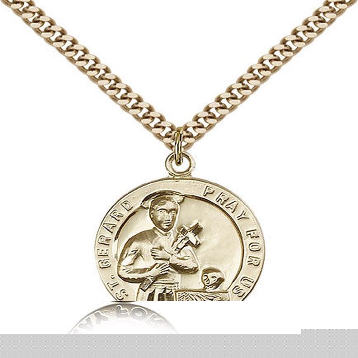 St. Gerard Medal, Gold Filled