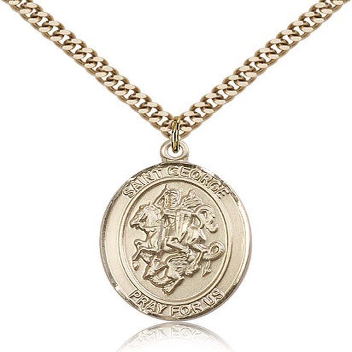 St. George Medal, Gold Filled, Large