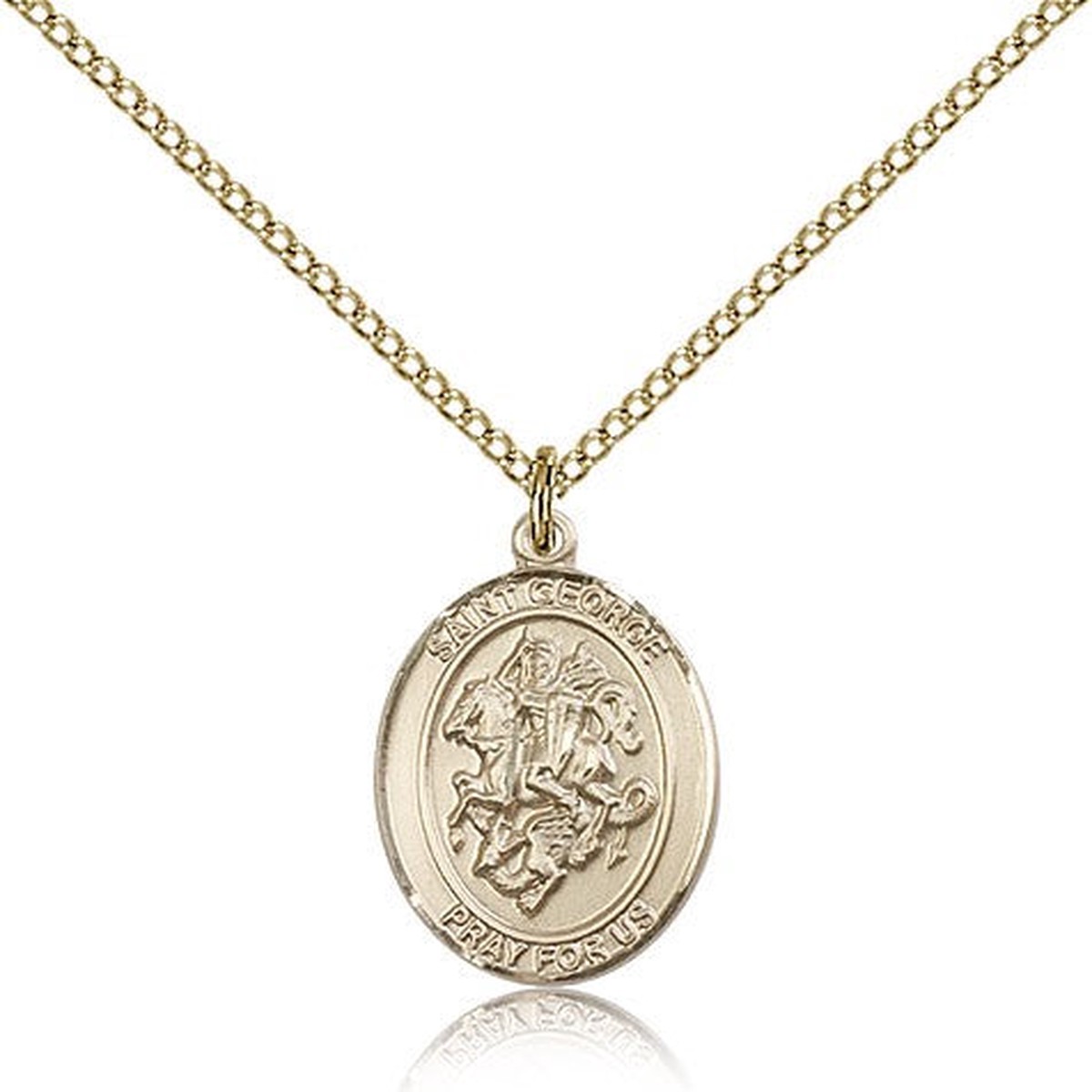 St. George Medal, Gold Filled, Medium