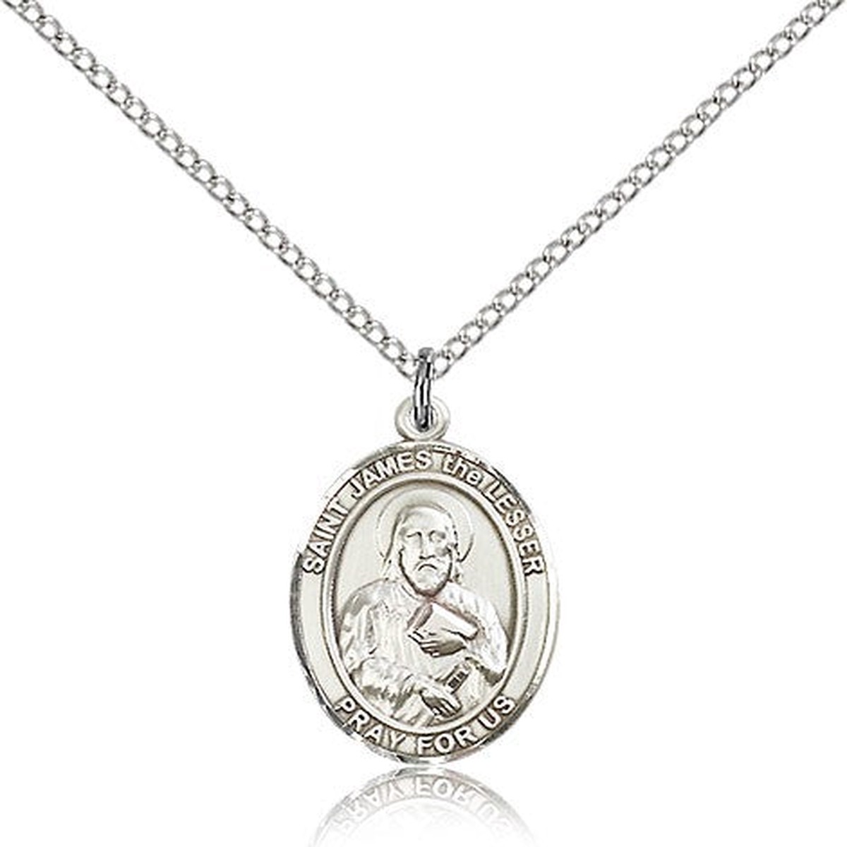 St. James the Lesser Medal, Sterling Silver, Medium