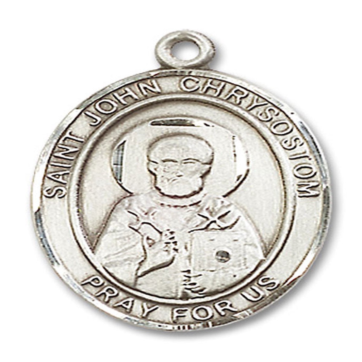 St. John Chrysostom Medal, Sterling Silver, Large