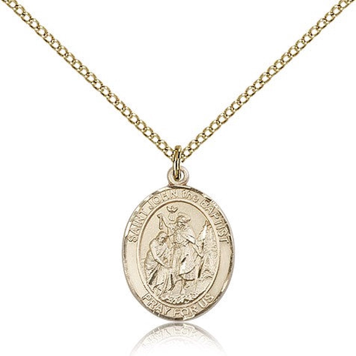 St. John the Baptist Medal, Gold Filled, Medium
