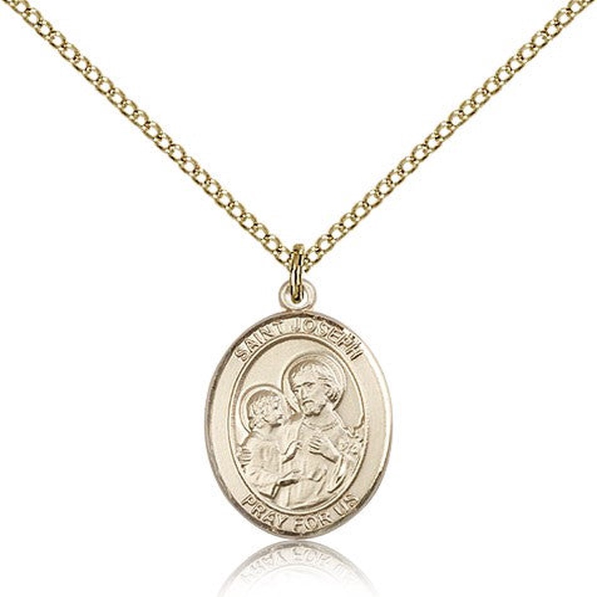 St. Joseph Medal, Gold Filled, Medium
