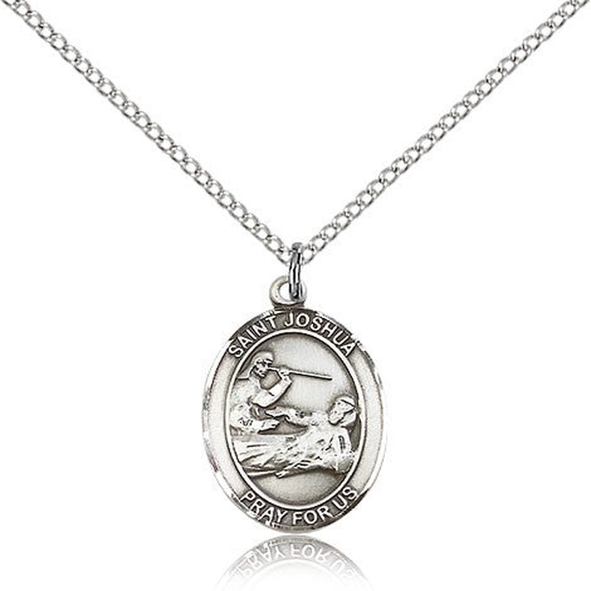 St. Joshua Medal, Sterling Silver, Medium