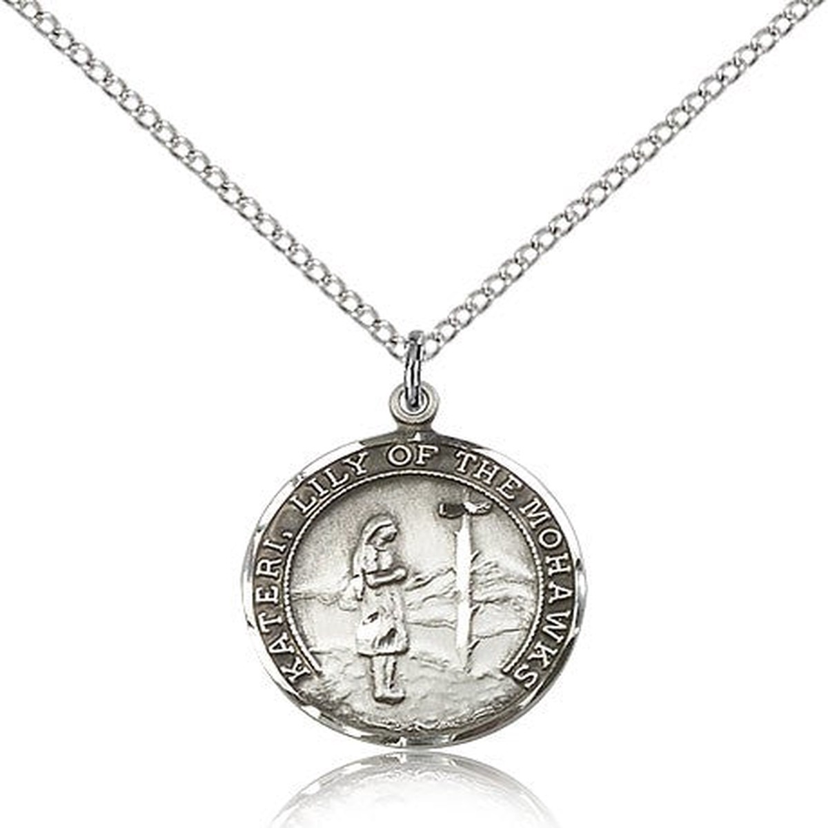 St. Kateri Medal, Sterling Silver