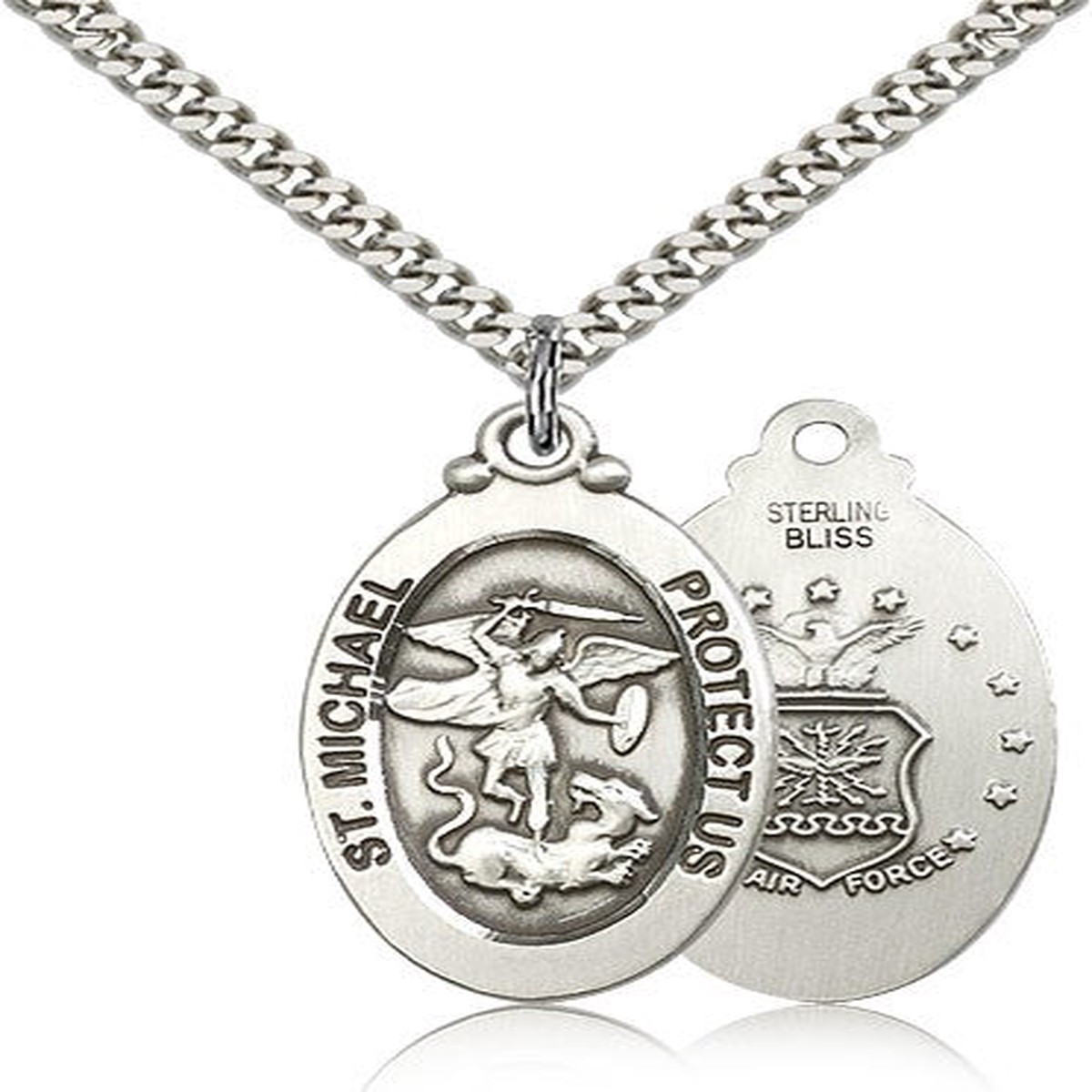 St. Michael Air Force Medal, Sterling Silver