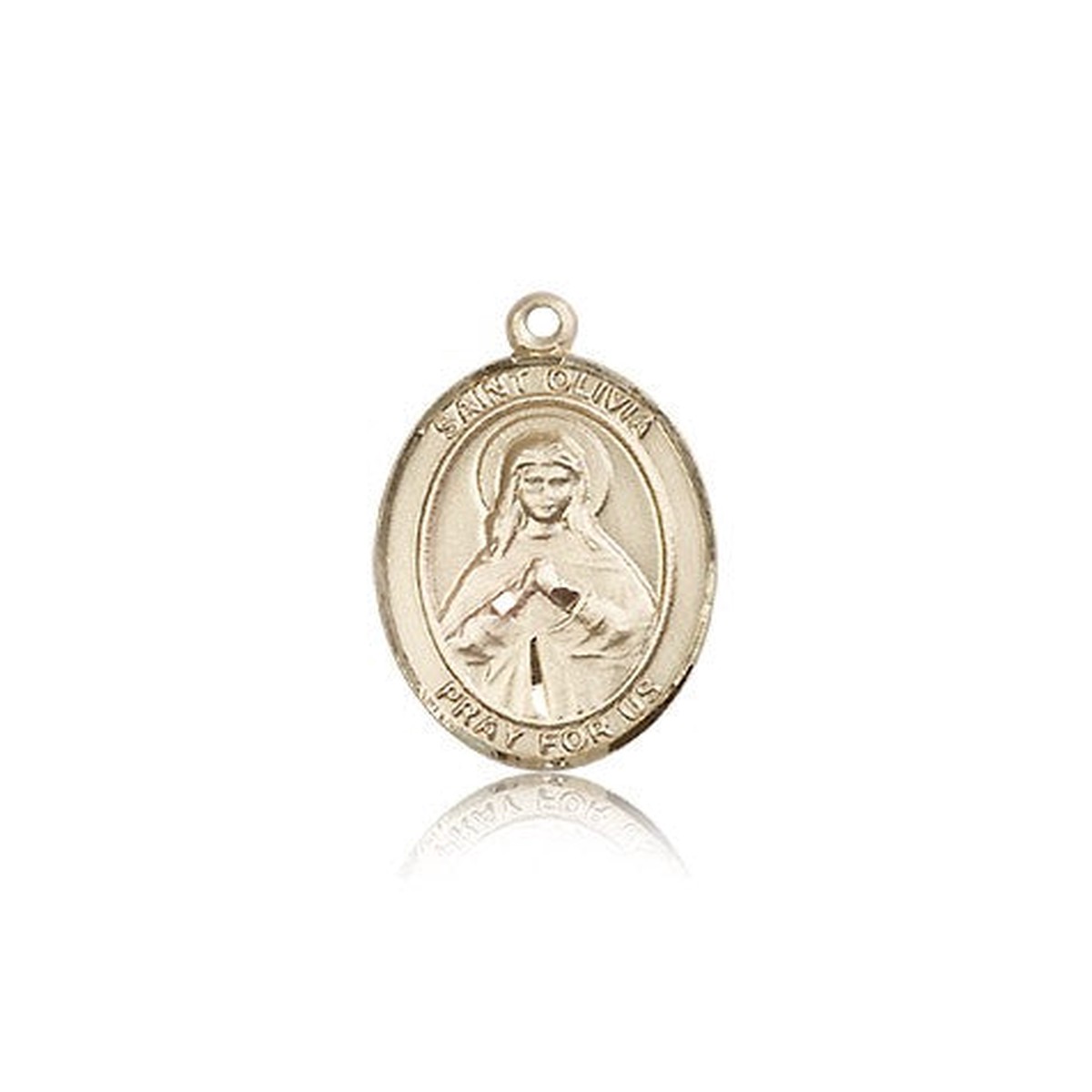 St. Olivia Medal, 14 Karat Gold, Medium