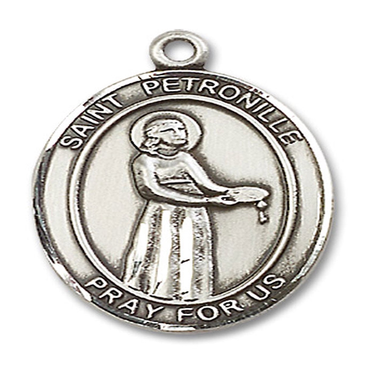 St. Petronille Medal, Sterling Silver, Large