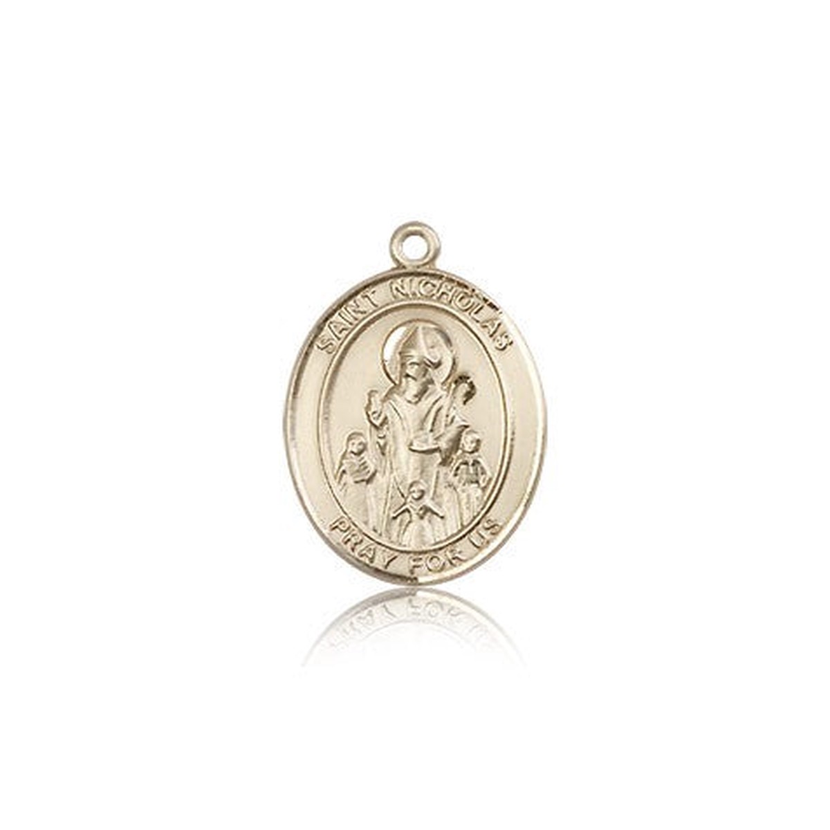 St. Nicholas Medal, 14 Karat Gold, Medium