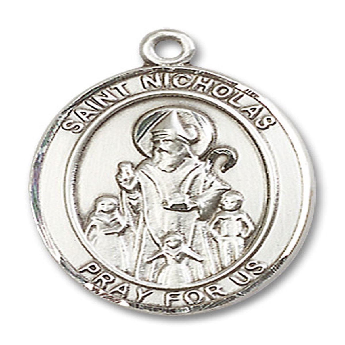 St. Nicholas Medal, Sterling Silver, Large