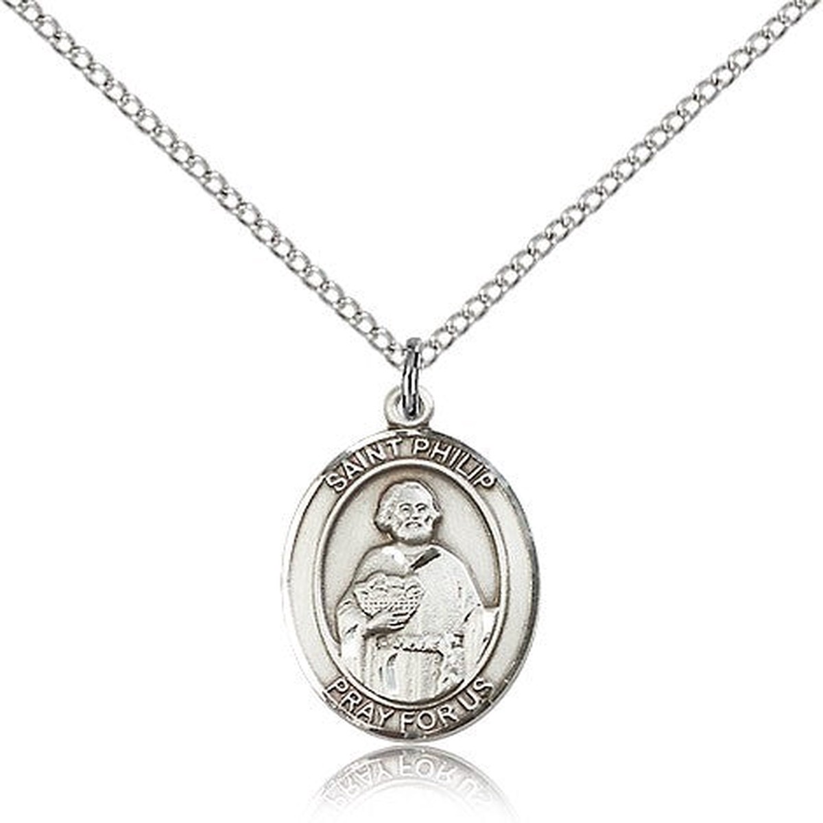 St. Philip the Apostle Medal, Sterling Silver, Medium
