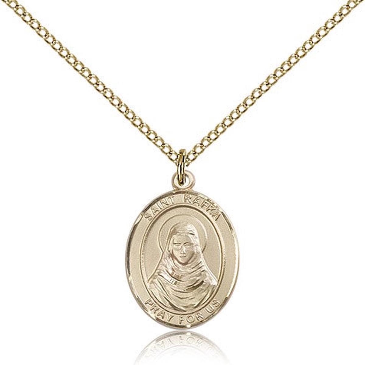 St. Rafta Medal, Gold Filled, Medium