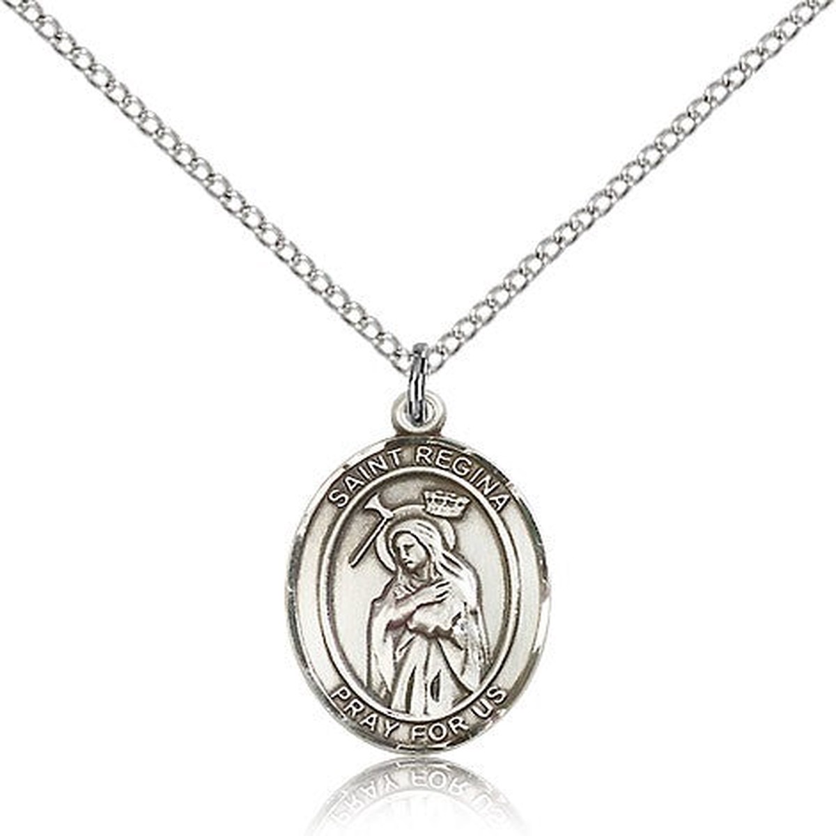 St. Regina Medal, Sterling Silver, Medium