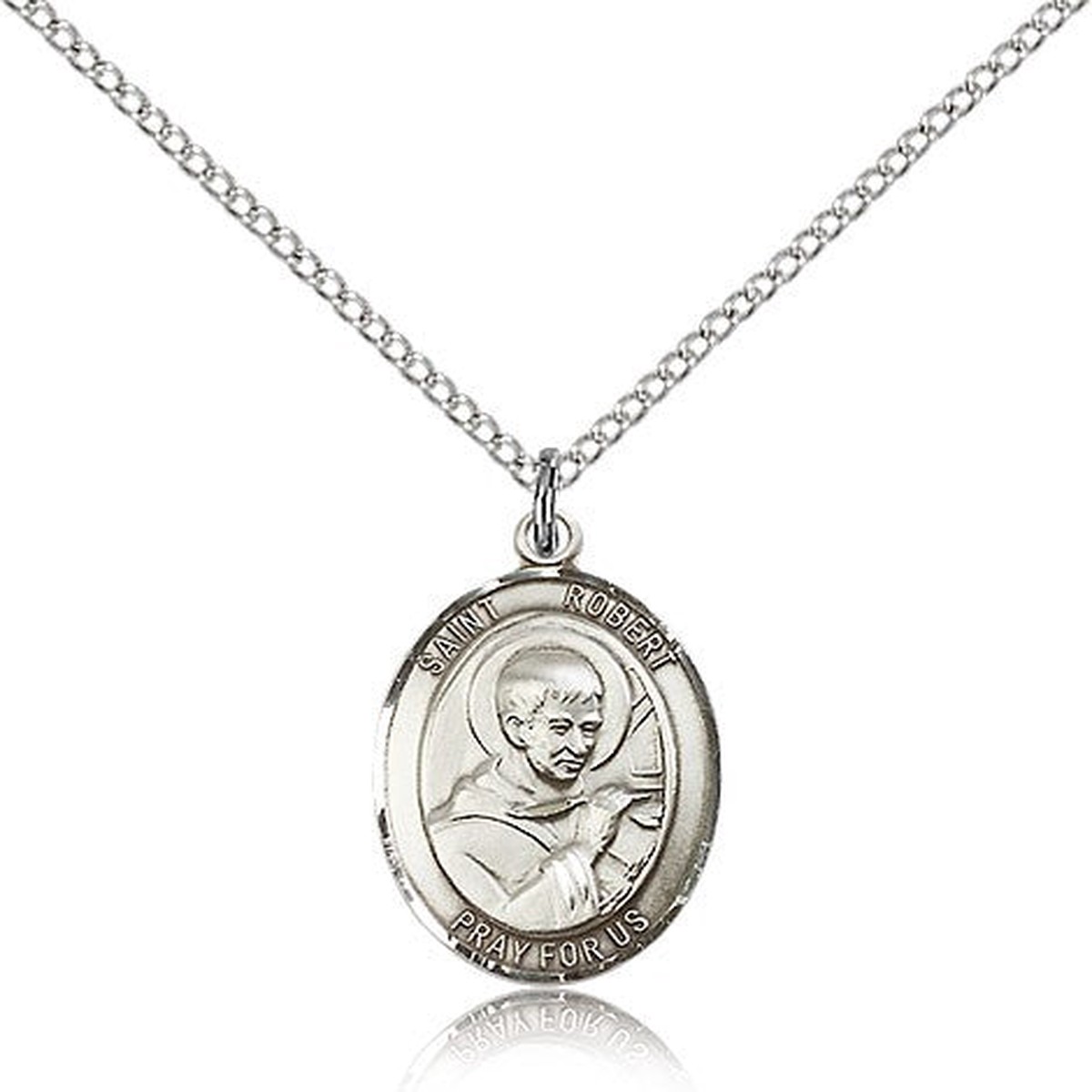 St. Robert Bellarmine Medal, Sterling Silver, Medium