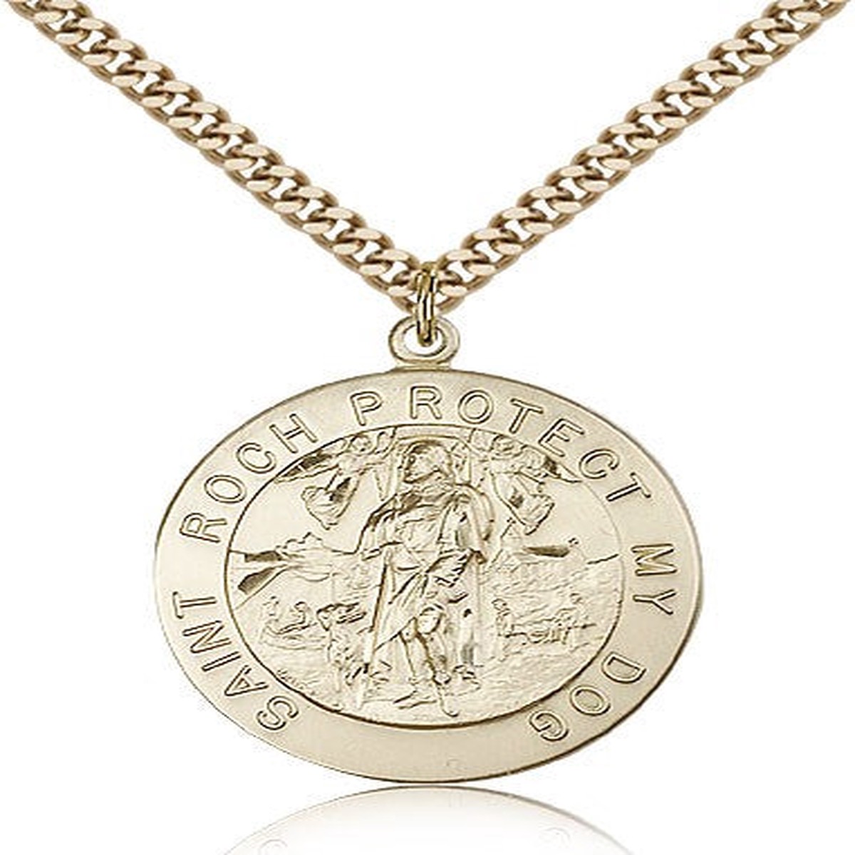 St. Roch Medal, Gold Filled