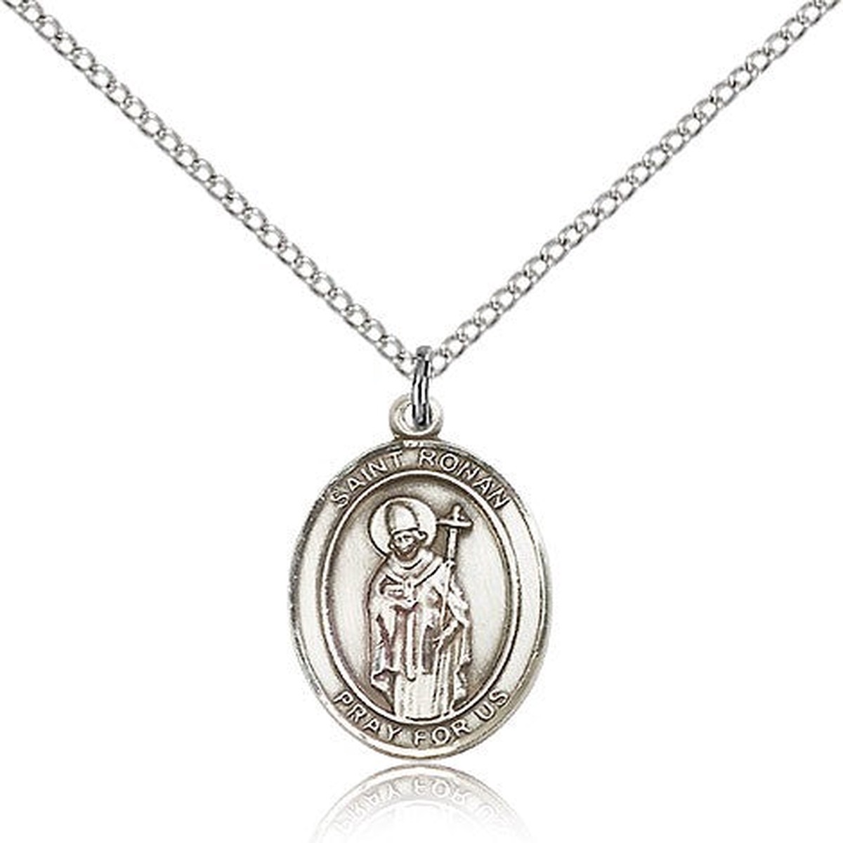 St. Ronan Medal, Sterling Silver, Medium
