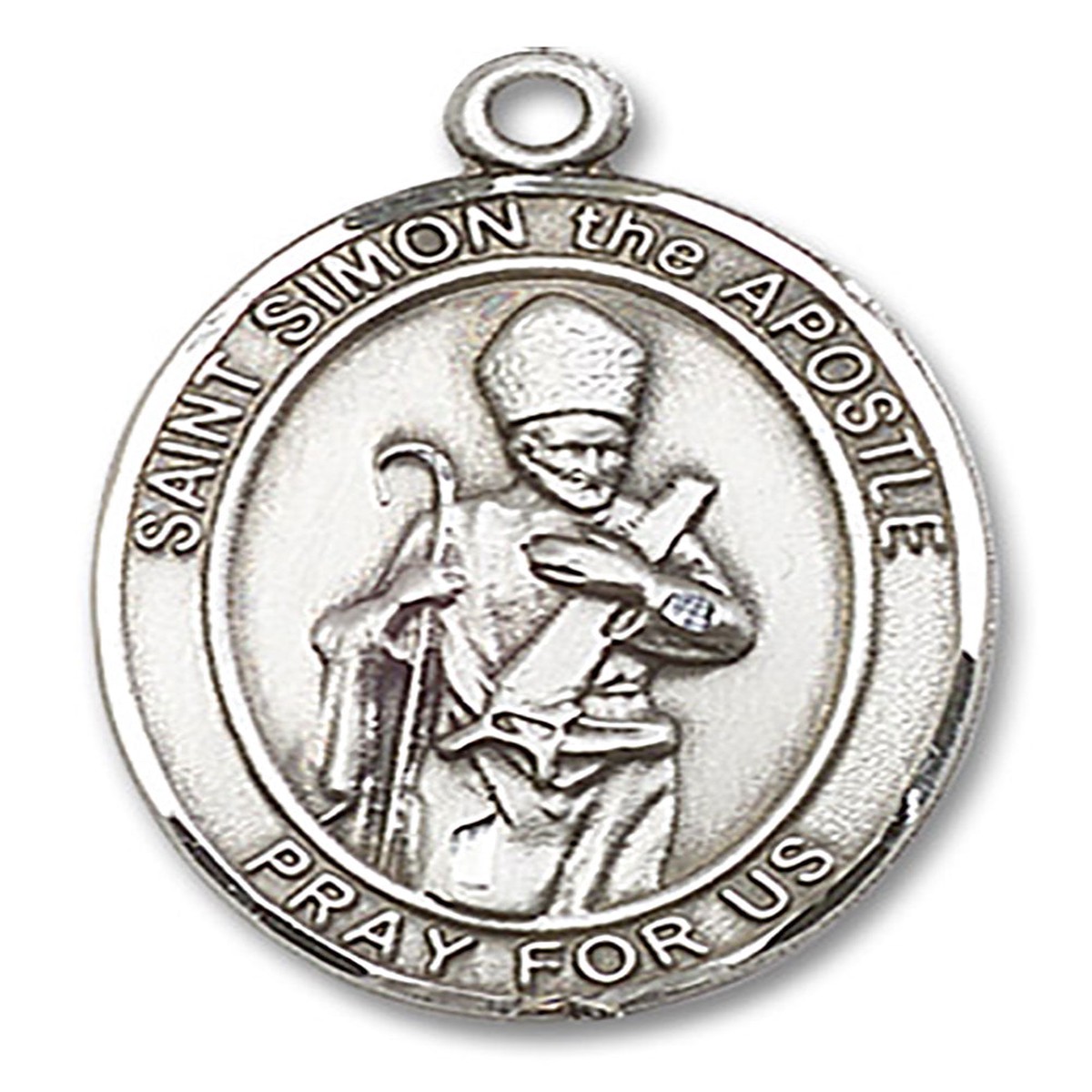 St. Simon Medal, Sterling Silver, Large