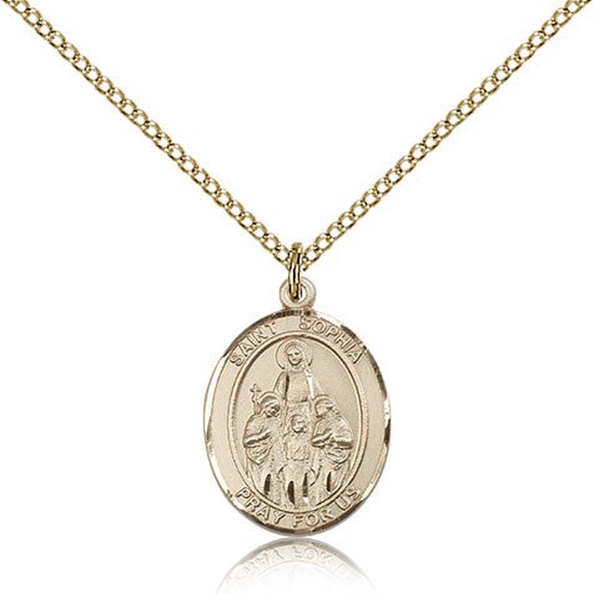 St. Sophia Medal, Gold Filled, Medium
