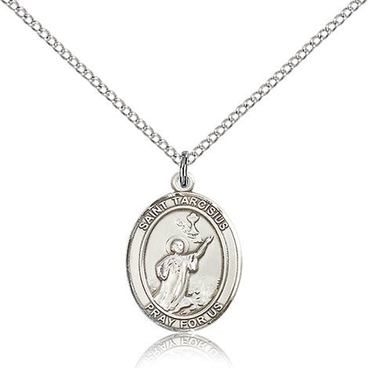 St. Tarcisius Medal, Sterling Silver, Medium