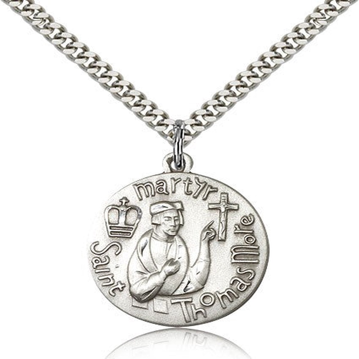 St. Thomas More Medal, Sterling Silver