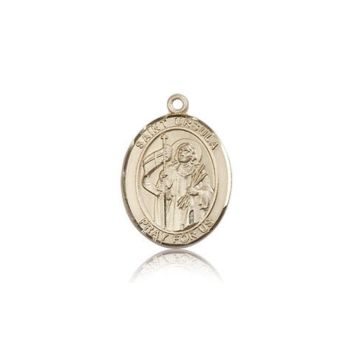 St. Ursula Medal, 14 Karat Gold, Medium