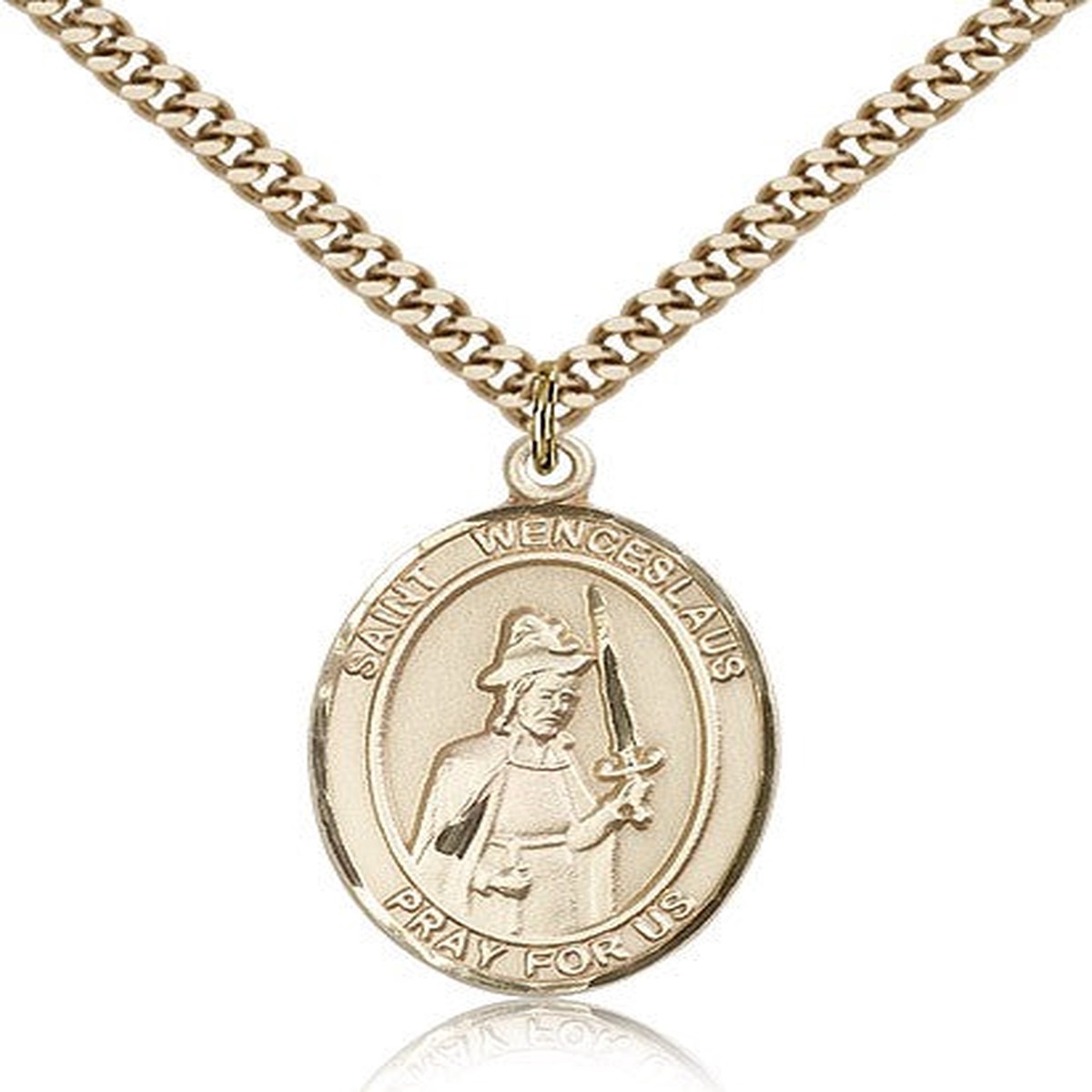 St. Wenceslaus Medal, Gold Filled, Large