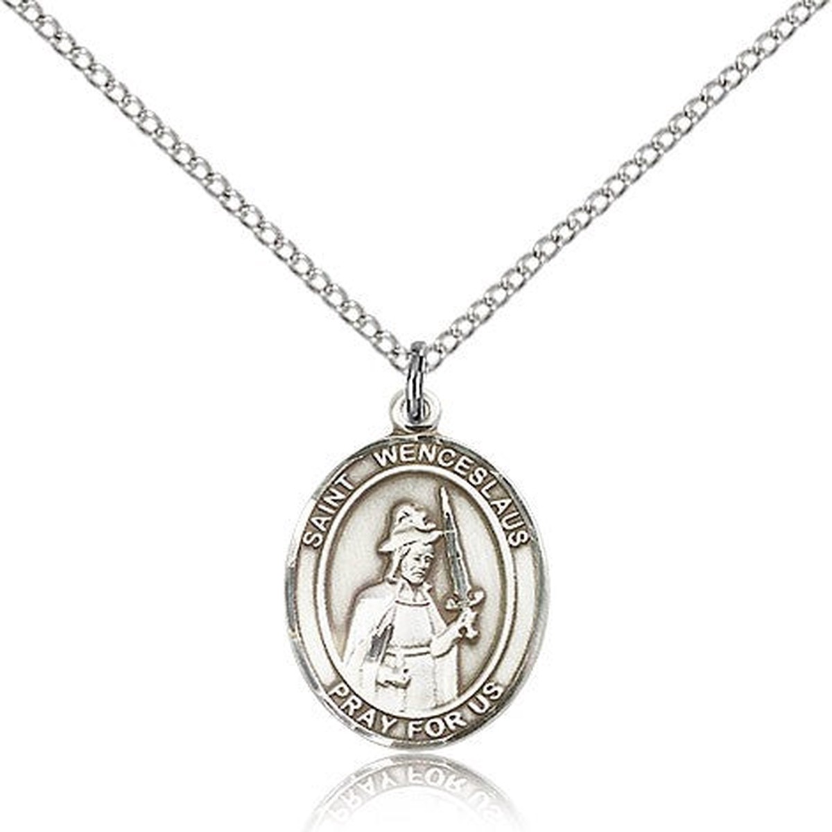 St. Wenceslaus Medal, Sterling Silver, Medium