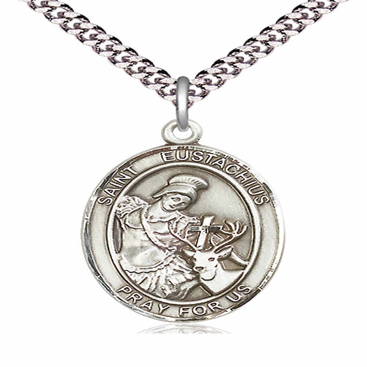 Men's Pewter Oval St. Eustachius Medal