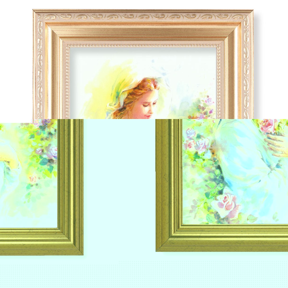 Mystical Rose Gold Framed Art