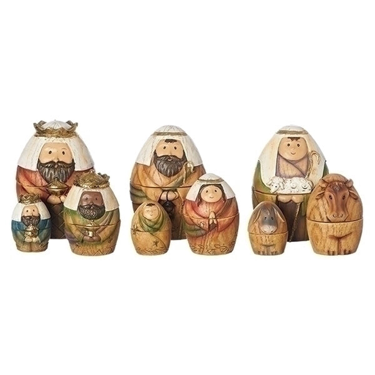 Nativity Nesting Box 9pc Set