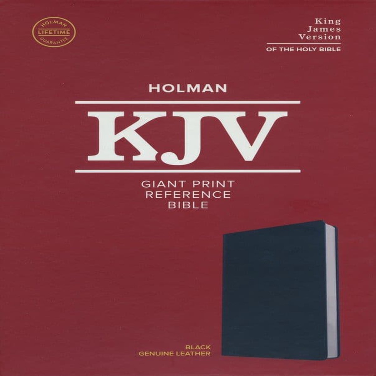 KJV Giant Print Reference Bible (Black Genuine Leather)