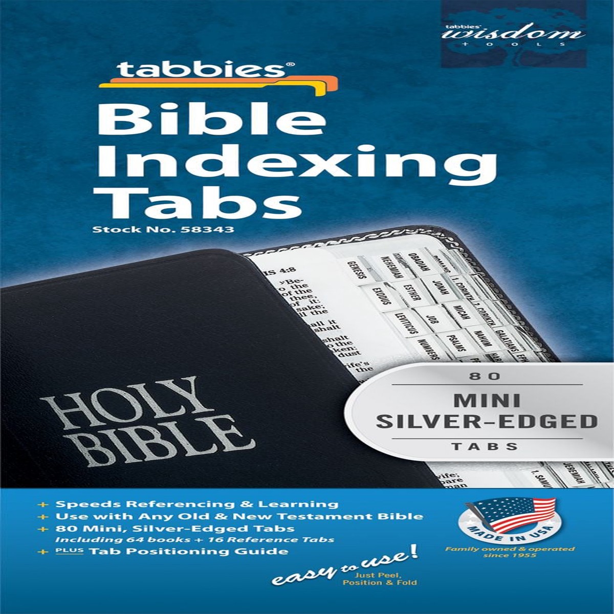 Bible Tabbies, Silver, Mini