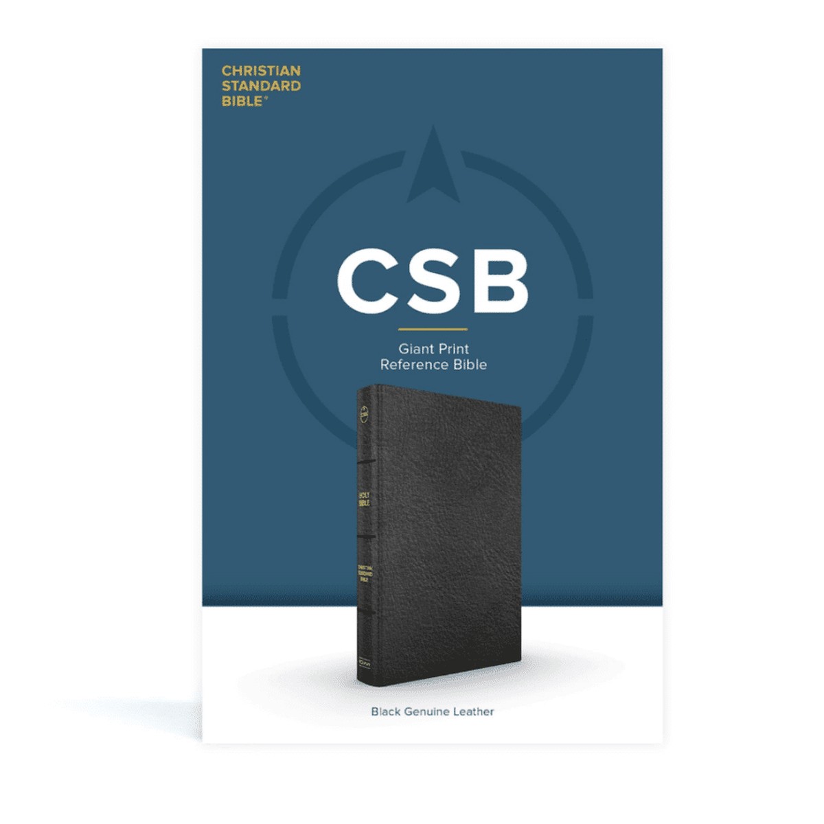 CSB Giant Print Reference Bible (Black Genuine Leather)