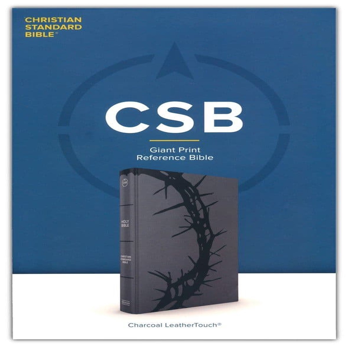 CSB Giant Print Reference Bible (Charcoal LeatherTouch)