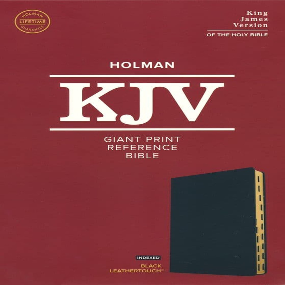KJV Giant Print Reference Bible (Black, Indexed, LeatherTouch)