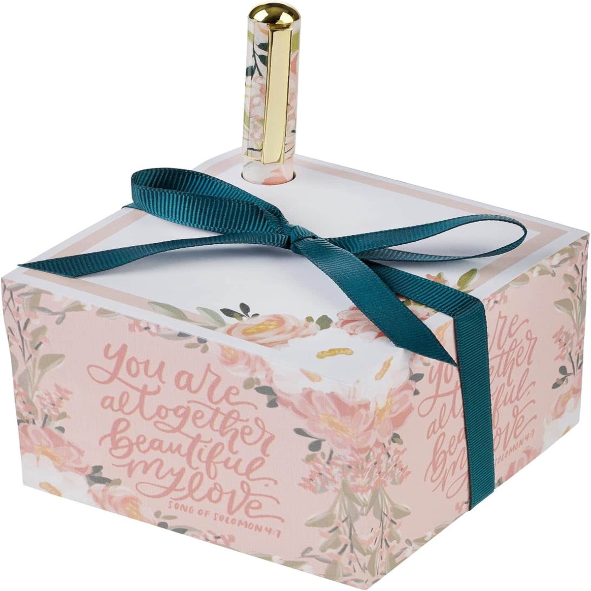 Note Block Cube & Pen Set for Women: Altogether Beautiful