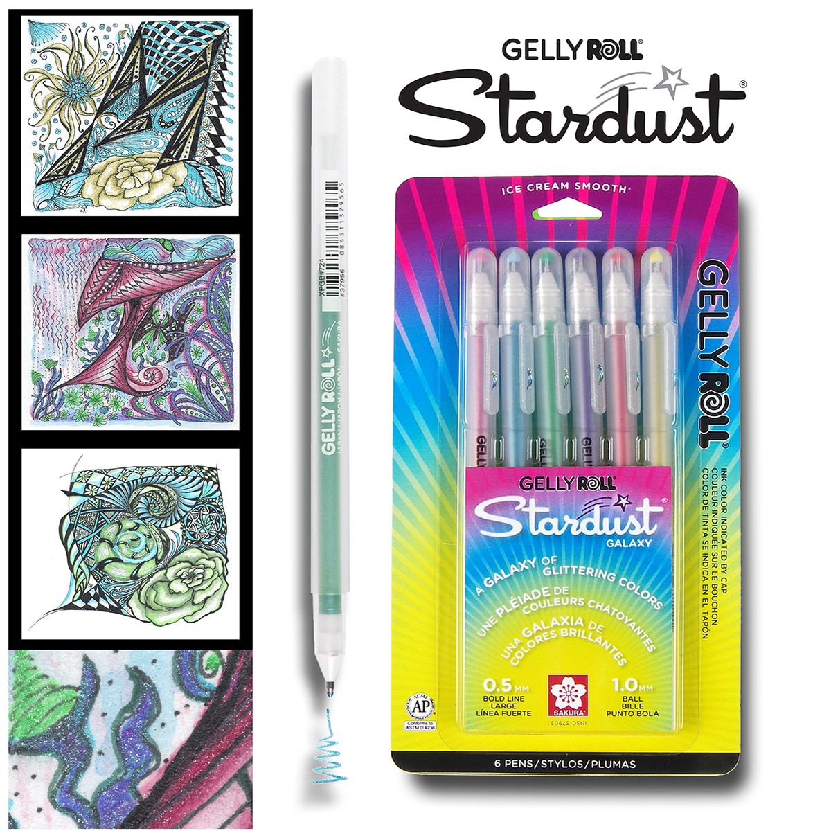Gelly Roll Stardust: 6PK Galaxy