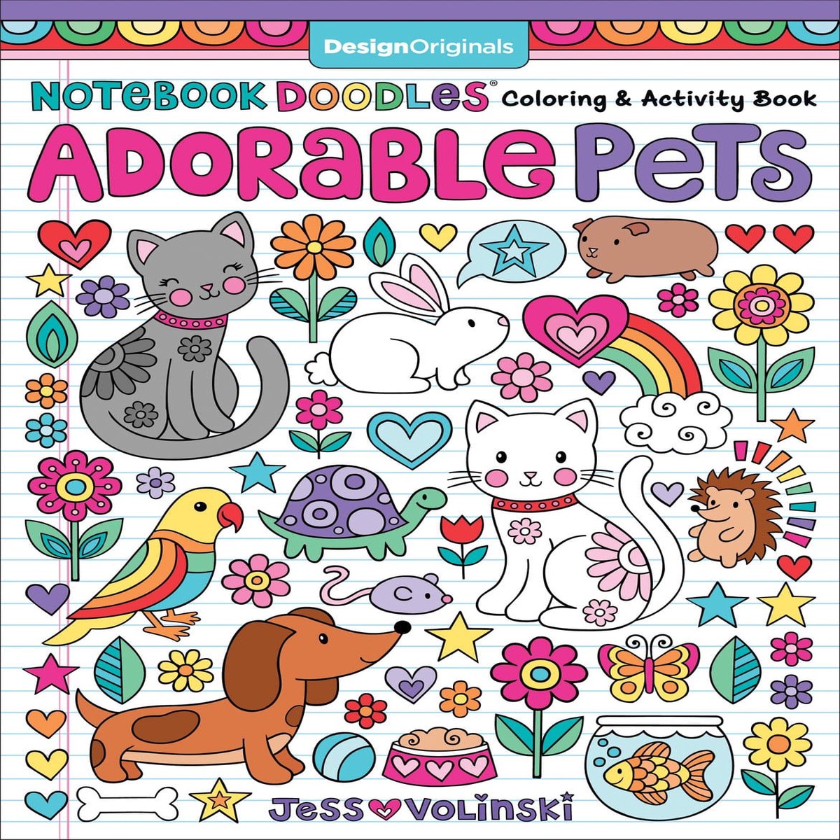 Notebook Doodles Coloring & Activity Book: Adorable Pets