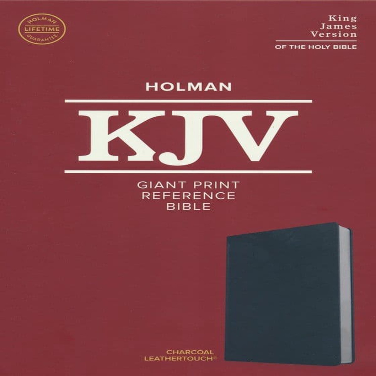 KJV Giant Print Reference Bible (Charcoal LeatherTouch)