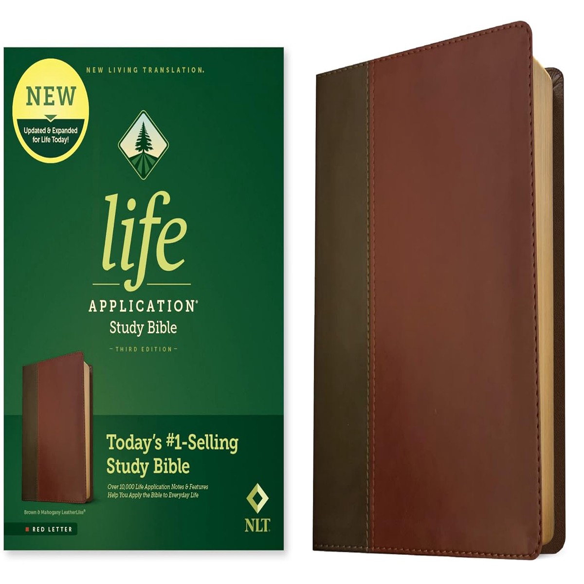 NLT Life Application Study Bible: Third Edition (Brown)