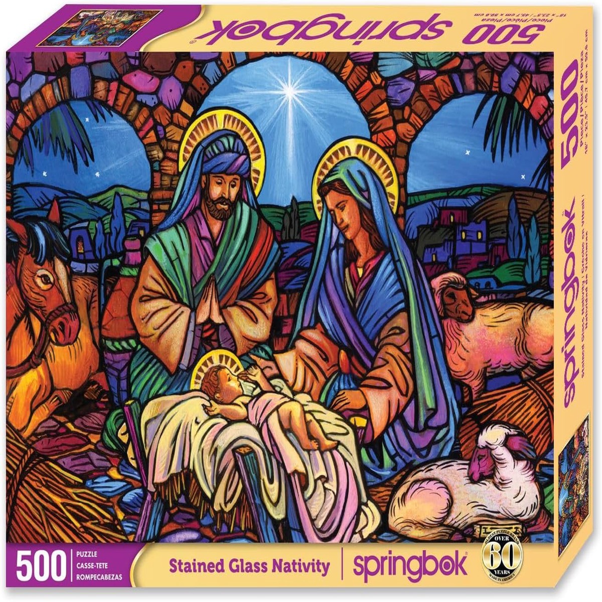 Puzzle: Stained Glass Nativity (500 pc)