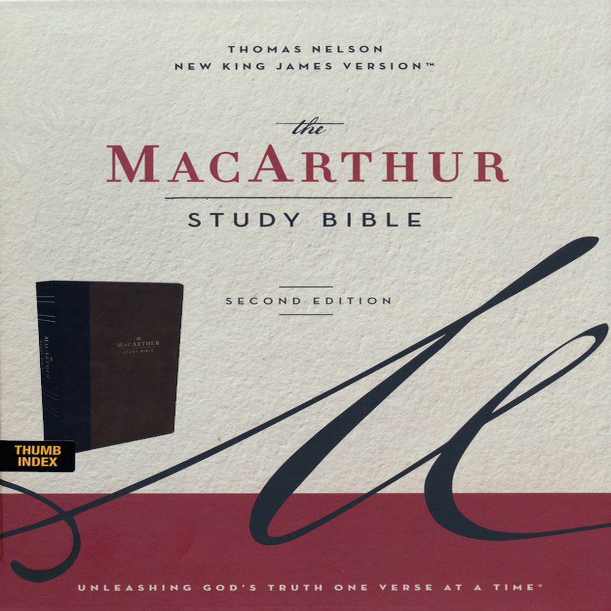 NKJV MacArthur Study Bible (Indexed, Brown Leathersoft)