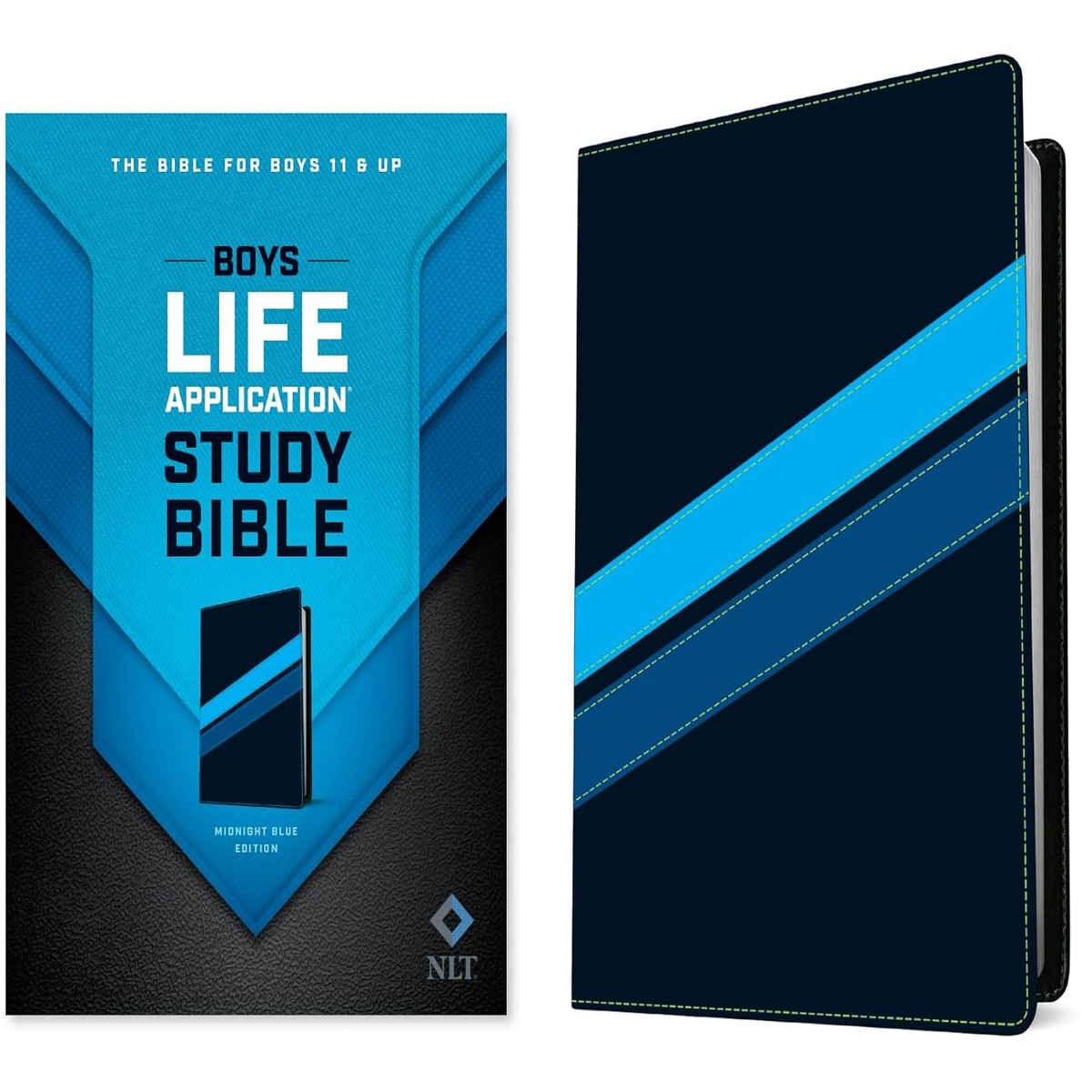 NLT Life Application Study Bible For Boys (Dark Blue)