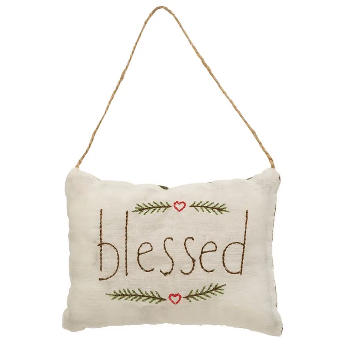 Pillow Ornament: Blessed