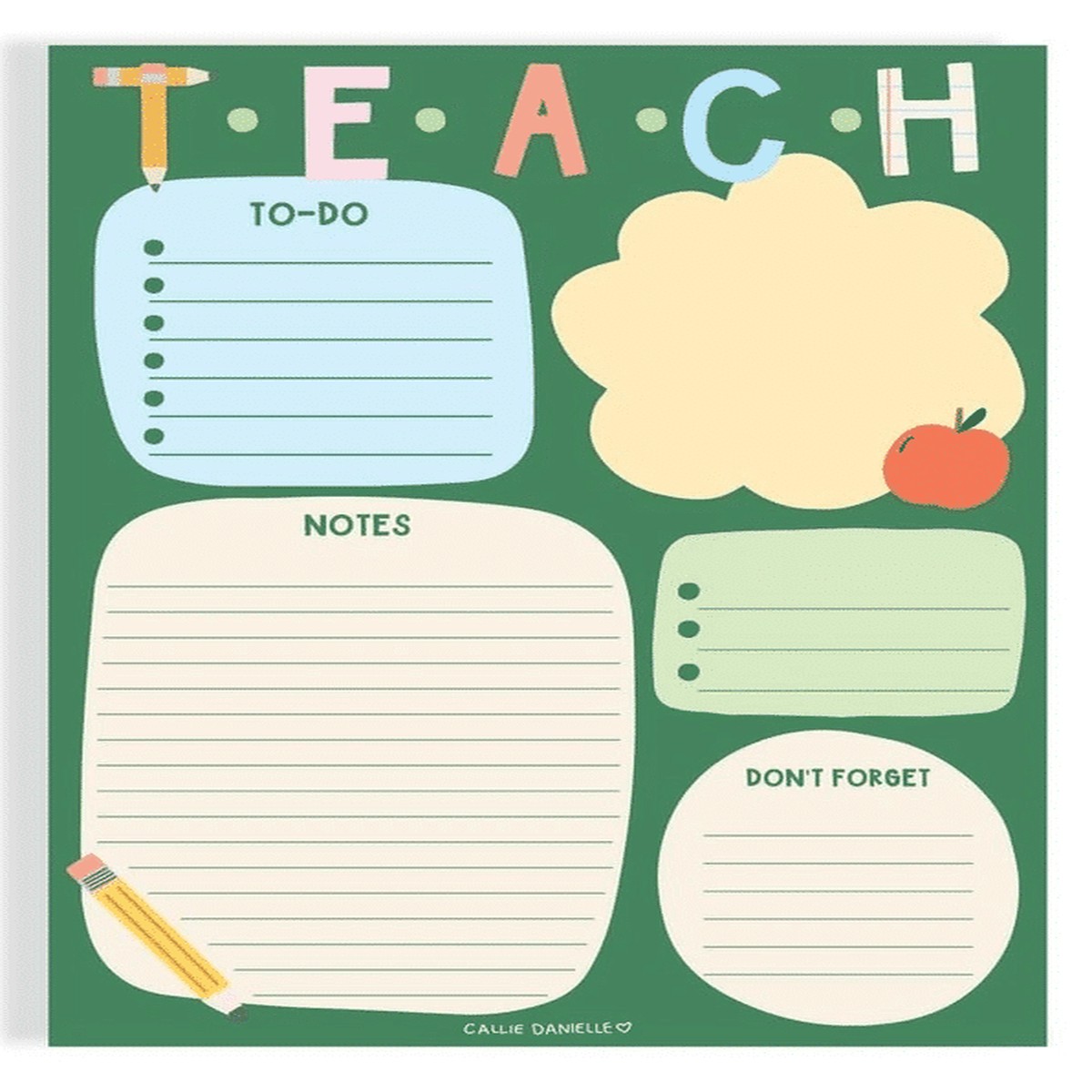 Notepad: Teacher Daily To Do Planner (68)