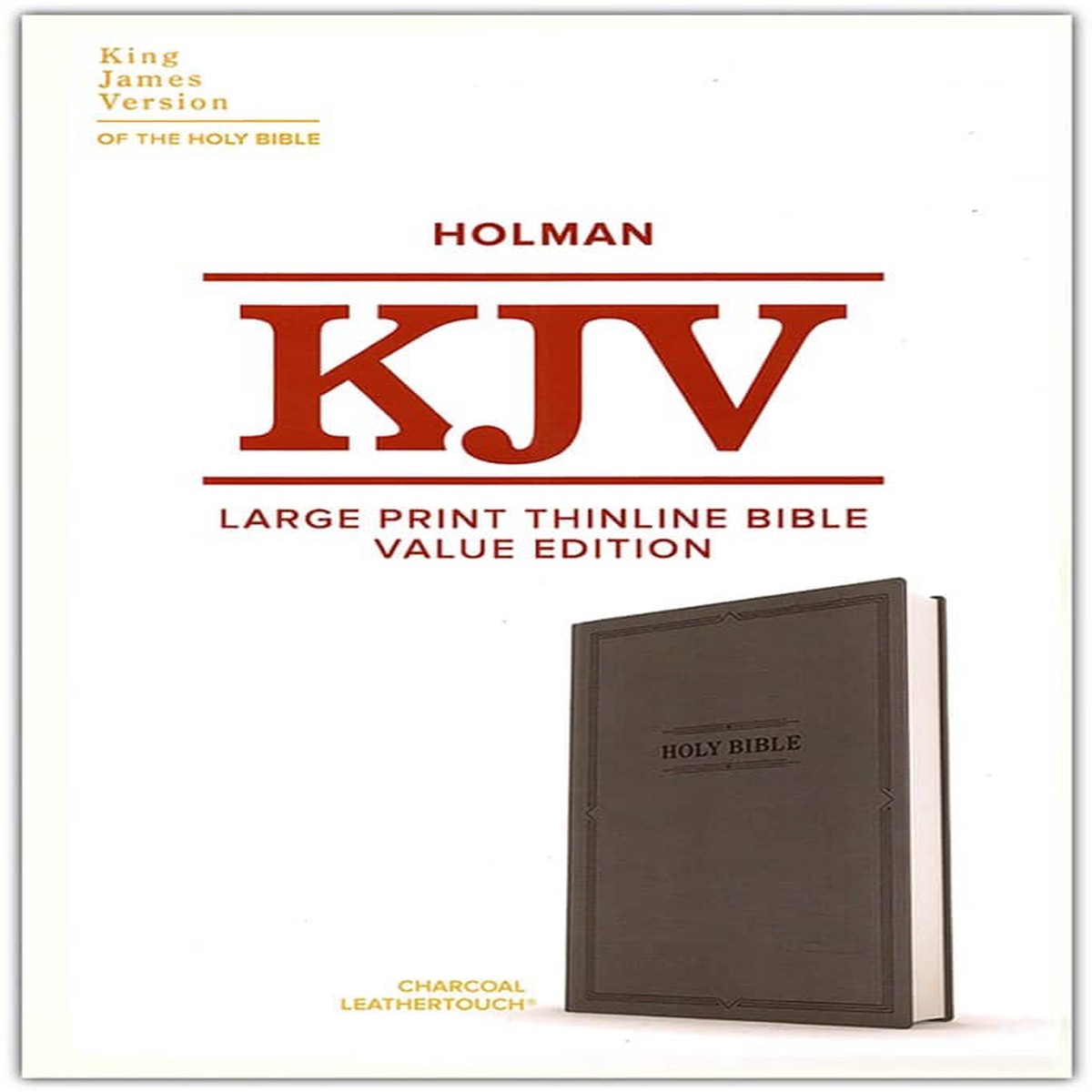 KJV Large Print Thinline Value Bible (Charcoal)